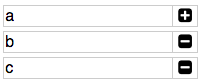 Sample WMultiTextField with values